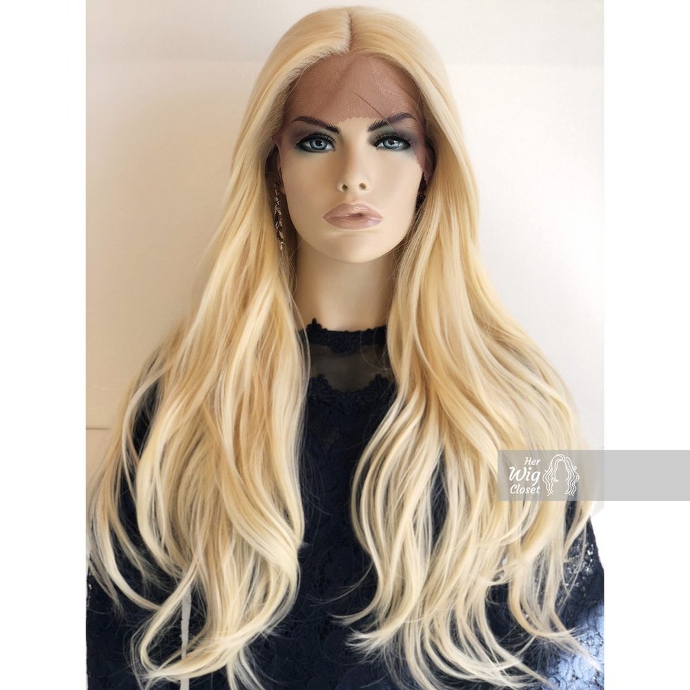 26" Blonde Wig #613 Long Beach Wavy| Marilyn - Picture 1 of 6
